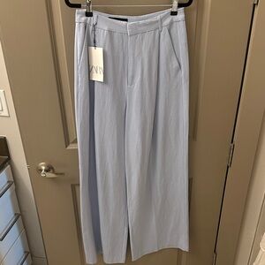 Zara Soft Blue Palazzo Trousers